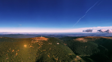 Panorama Pradědu a okolí