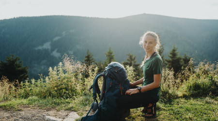 Turistka na Vřesové studánce