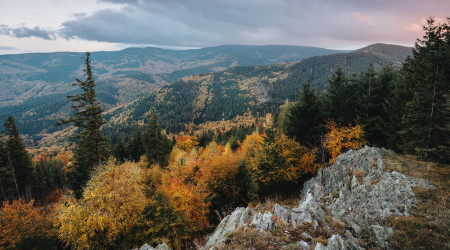 Podzimní příroda Rychlebských hor