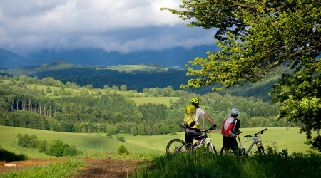 Cyklisté v Jeseníkách