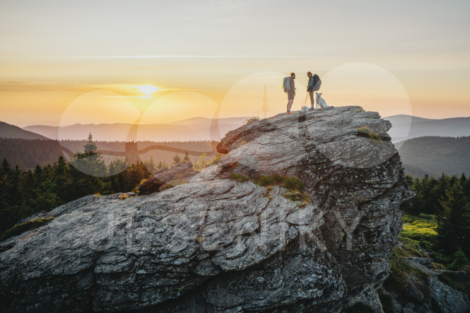 Dvojice turistů na Vozkovi